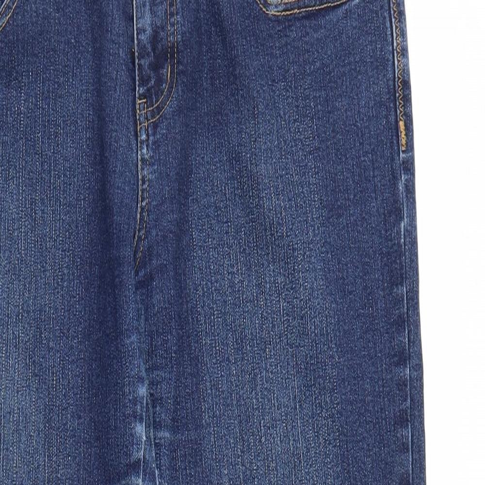 Supre Womens Blue  Denim Straight Jeans  L28 in