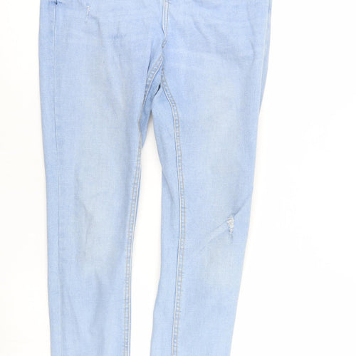 Denim & Co. Womens Blue  Denim Tapered Jeans Size 10 L27 in