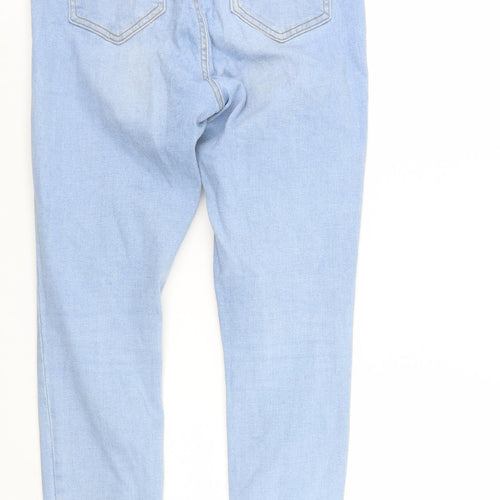 Denim & Co. Womens Blue  Denim Tapered Jeans Size 10 L27 in