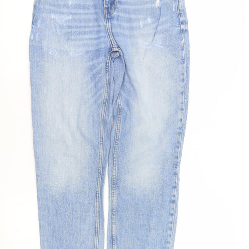 River Island Womens Blue  Denim Straight Jeans Size 8 L26 in
