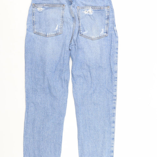River Island Womens Blue  Denim Straight Jeans Size 8 L26 in
