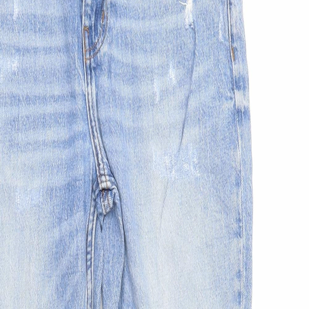 River Island Womens Blue  Denim Straight Jeans Size 8 L26 in