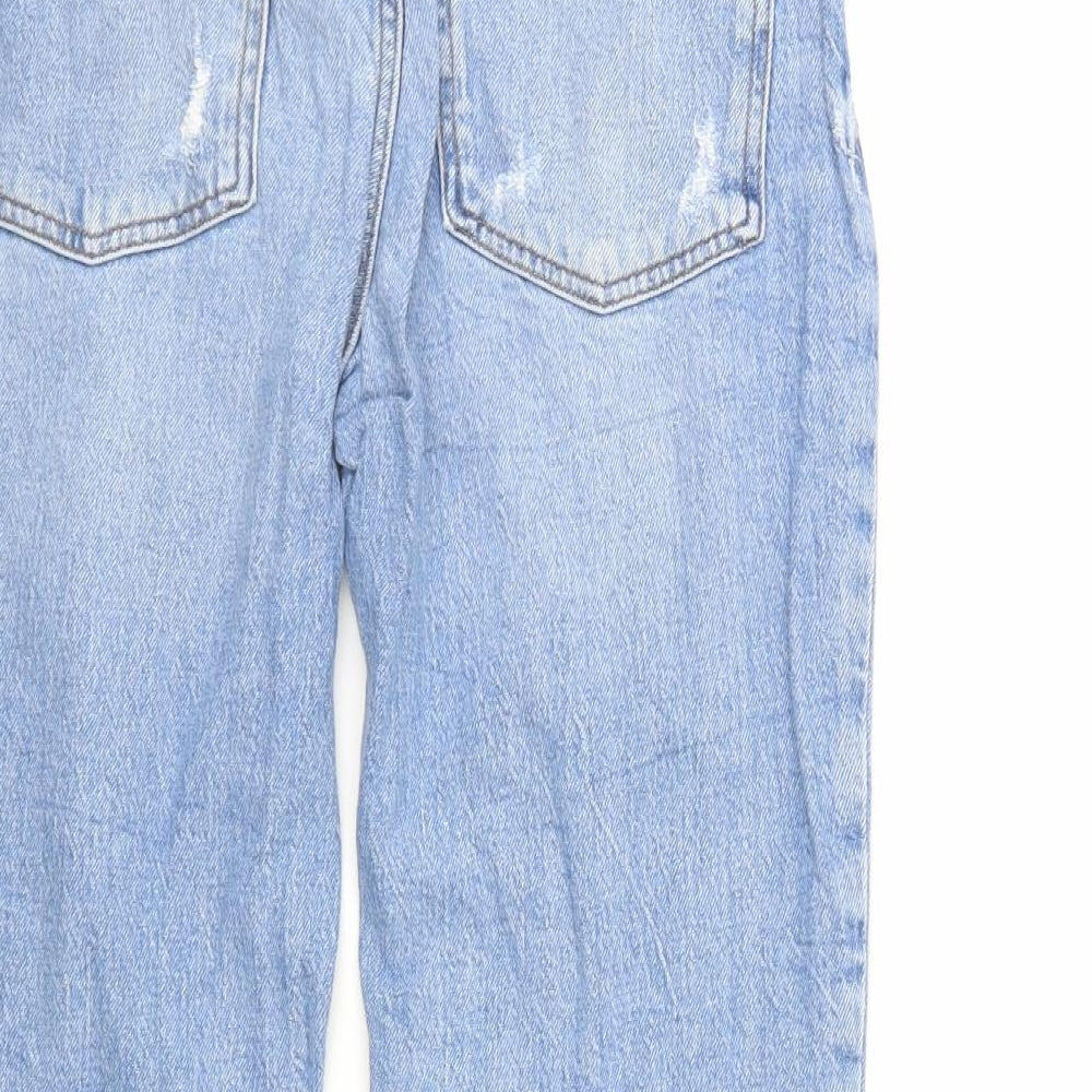 River Island Womens Blue  Denim Straight Jeans Size 8 L26 in