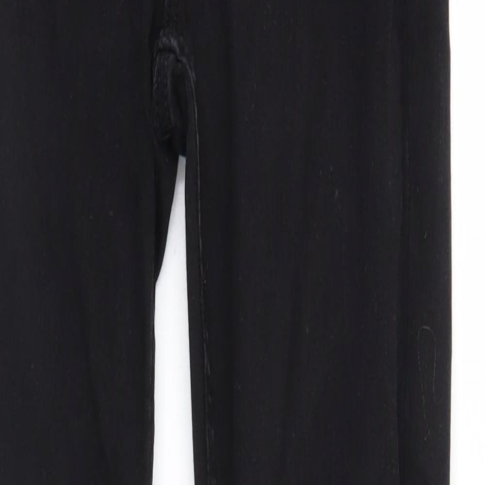 Zara Womens Black  Denim Straight Jeans Size 8 L27 in