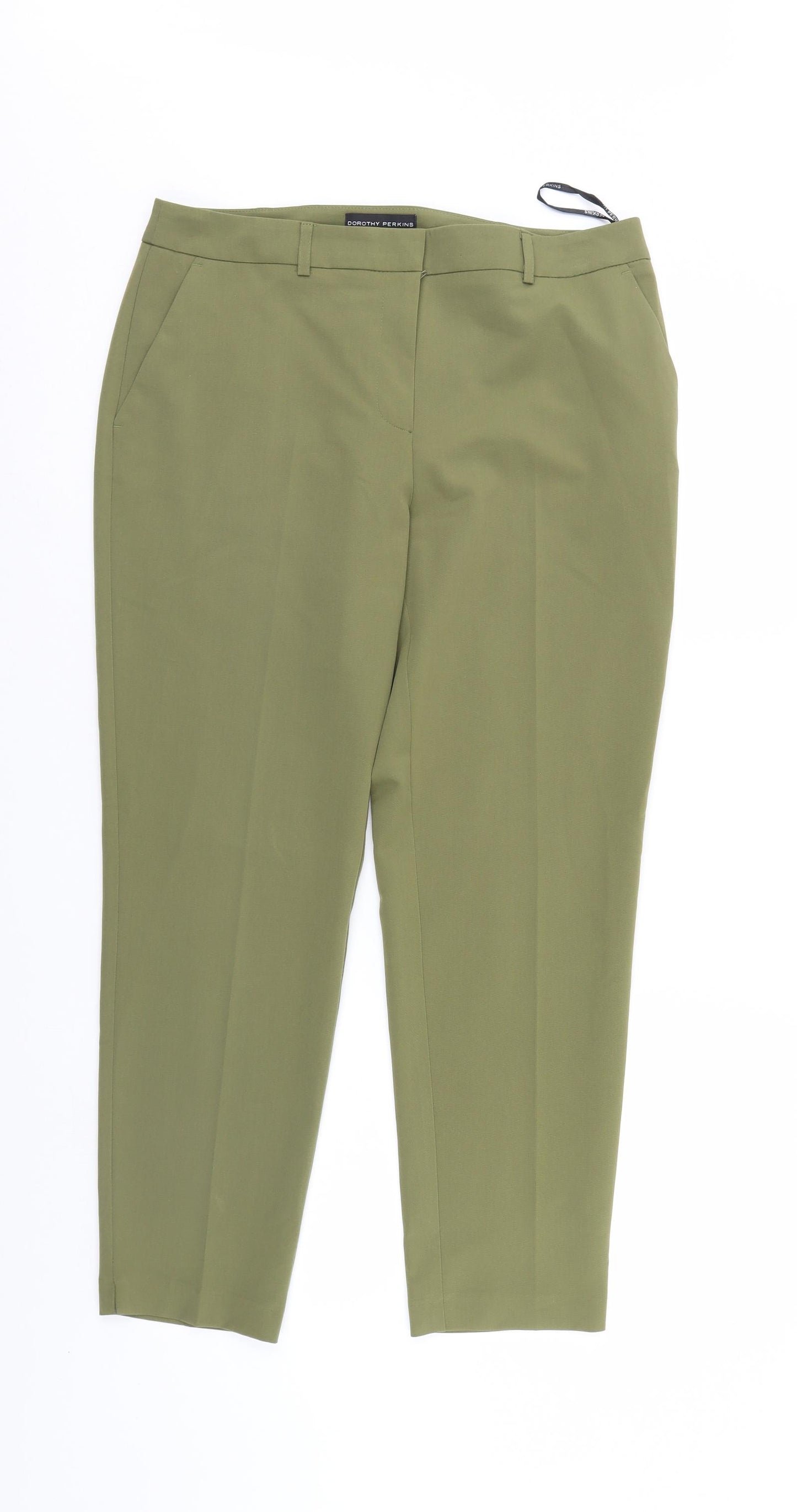 Dorothy Perkins Womens Green   Trousers  Size 12 L26 in
