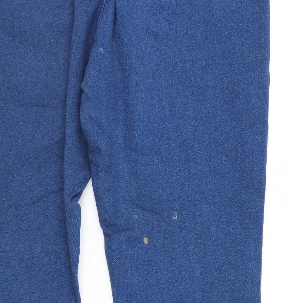 Pep & co Womens Blue  Denim Straight Jeans Size 18 L28 in - Elastic Waist
