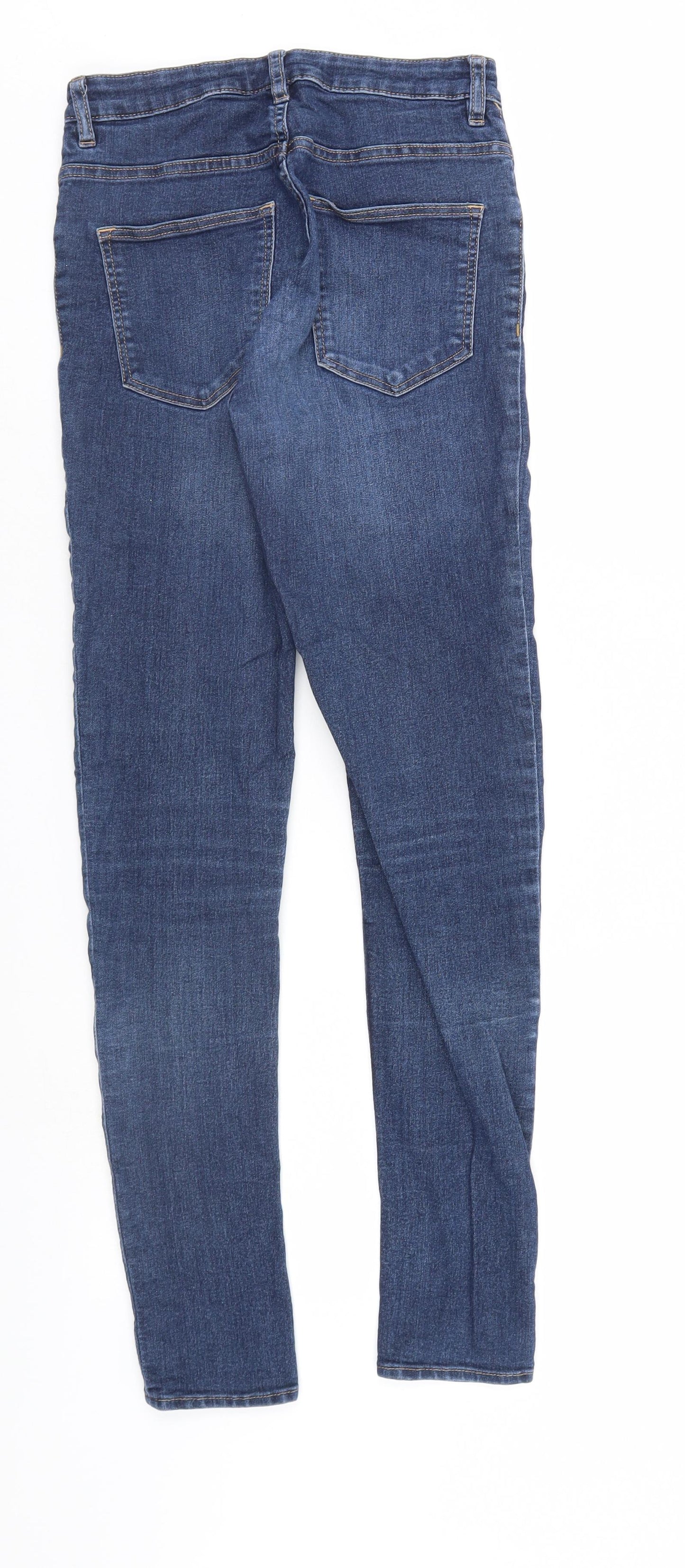 Divided Womens Blue  Denim Straight Jeans Size 8 L29 in