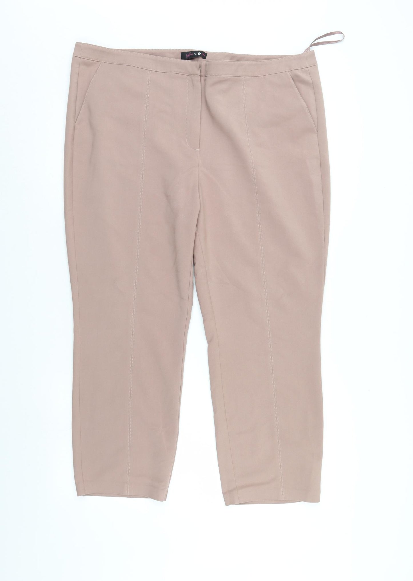 TU Womens Pink   Trousers  Size 20 L25 in