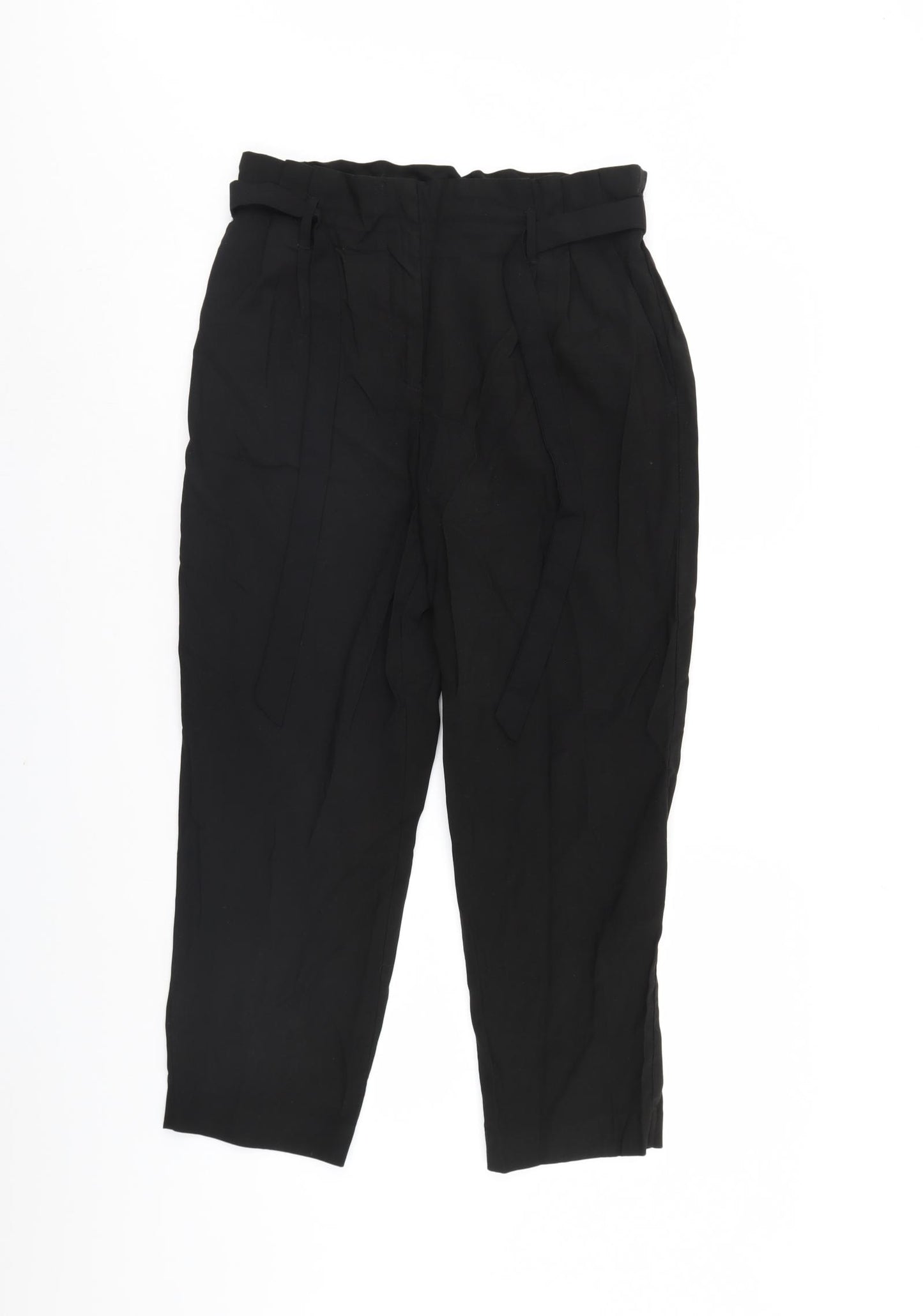 H&M Womens Black   Trousers  Size 14 L25 in