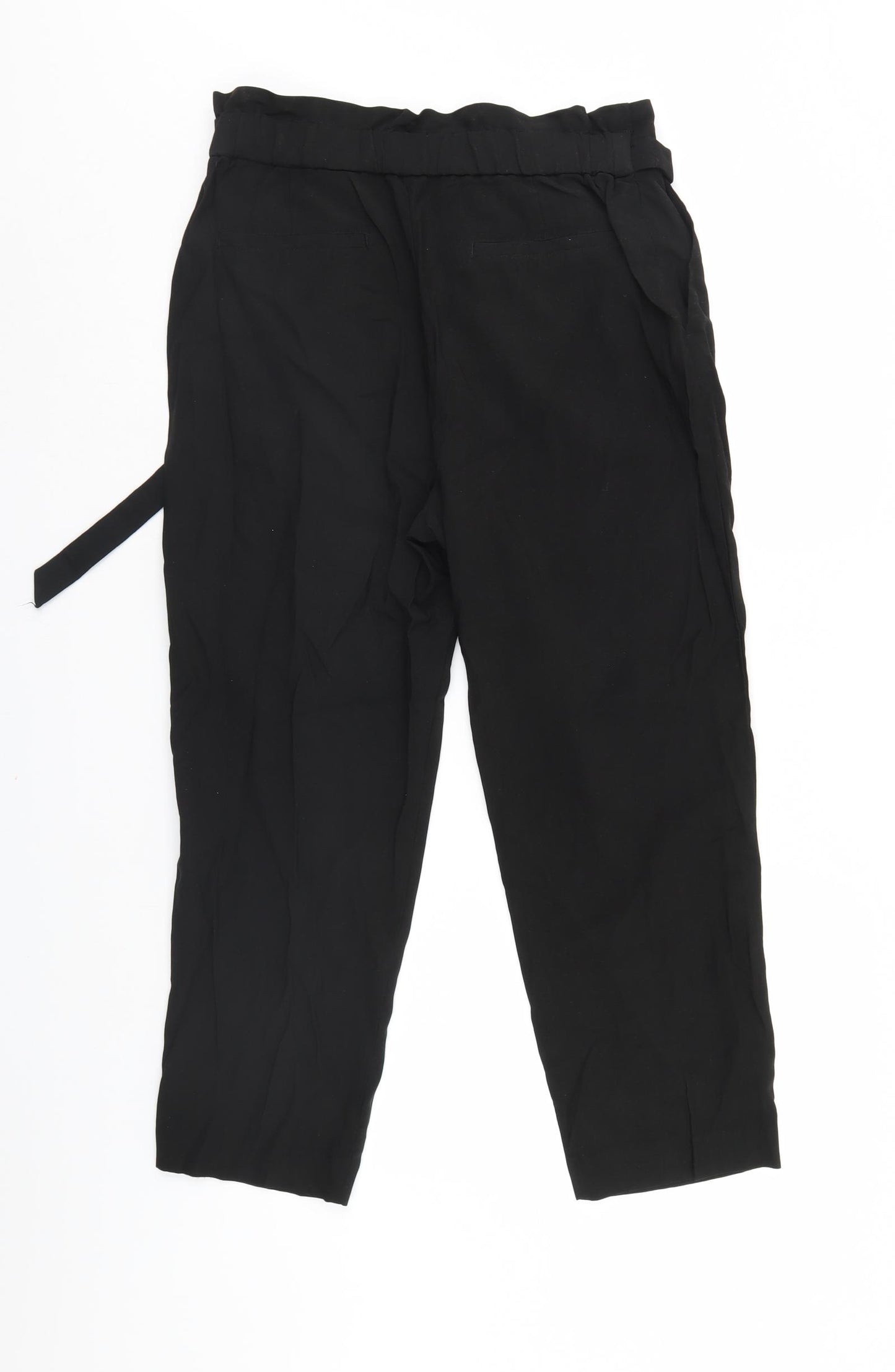 H&M Womens Black   Trousers  Size 14 L25 in
