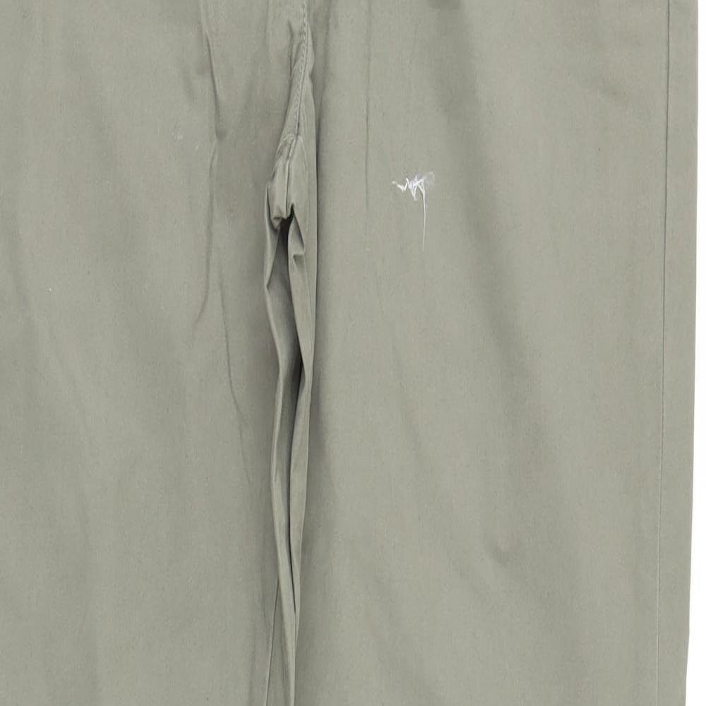Papaya Womens Green   Chino Trousers Size 12 L31 in