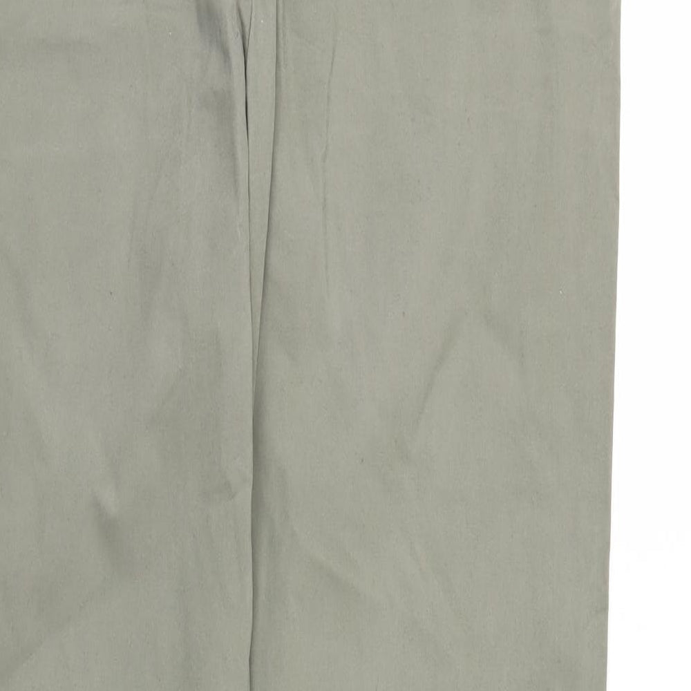 Papaya Womens Green   Chino Trousers Size 12 L31 in