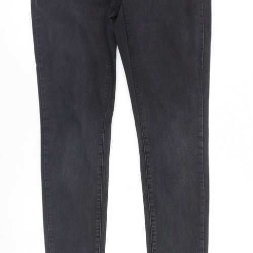 Denim & Co. Womens Black  Denim Straight Jeans Size 12 L31 in