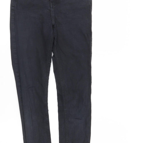 Top Shop Mens Black  Denim Straight Jeans Size 26 L32 in