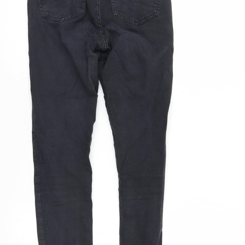Top Shop Mens Black  Denim Straight Jeans Size 26 L32 in