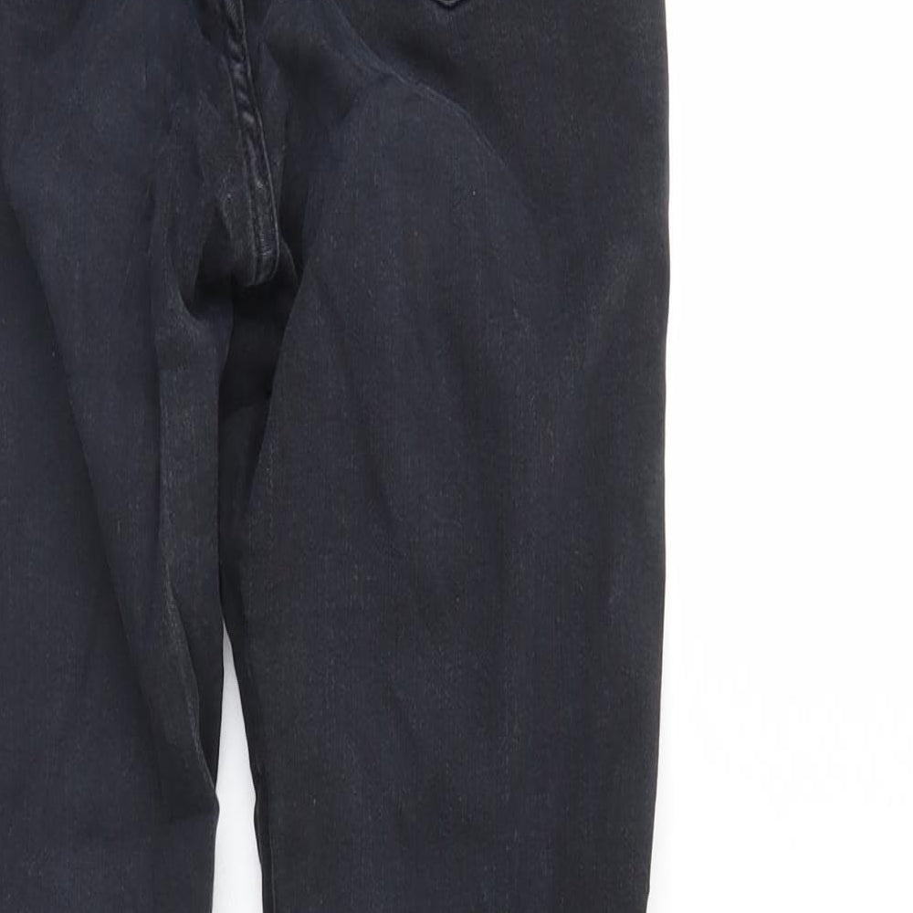 Top Shop Mens Black  Denim Straight Jeans Size 26 L32 in