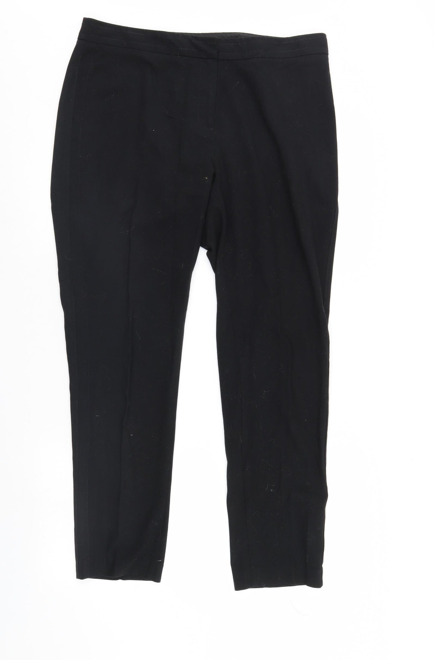 M&S Womens Black   Trousers  Size 14 L29 in