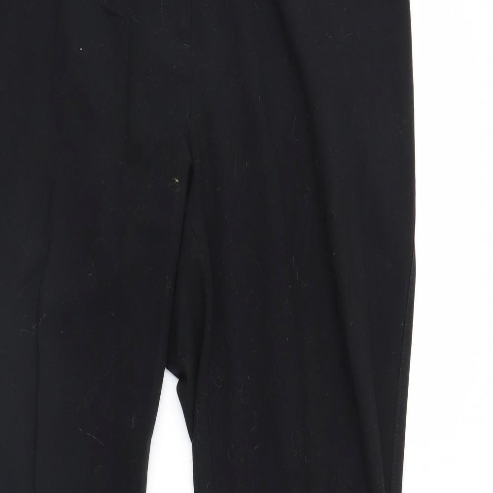 M&S Womens Black   Trousers  Size 14 L29 in