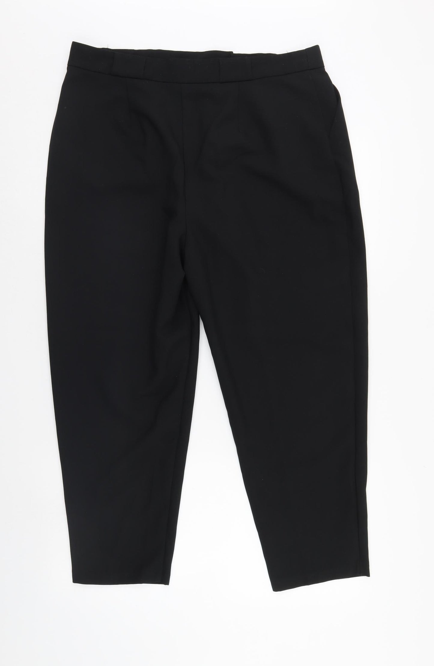 ASOS Womens Black   Cropped Trousers Size 16 L24 in