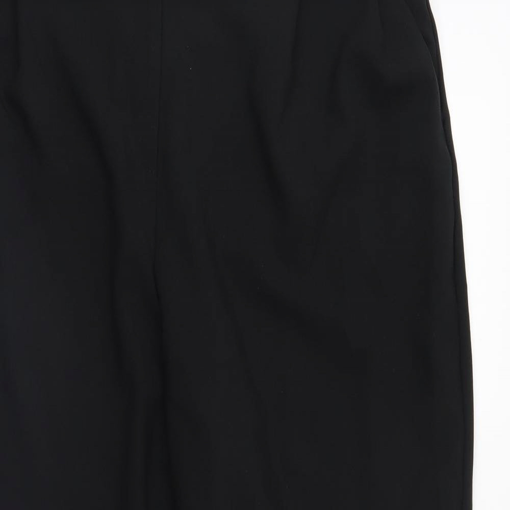 ASOS Womens Black   Cropped Trousers Size 16 L24 in
