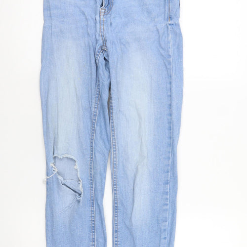 New Look Womens Blue  Denim Straight Jeans Size 6 L27 in