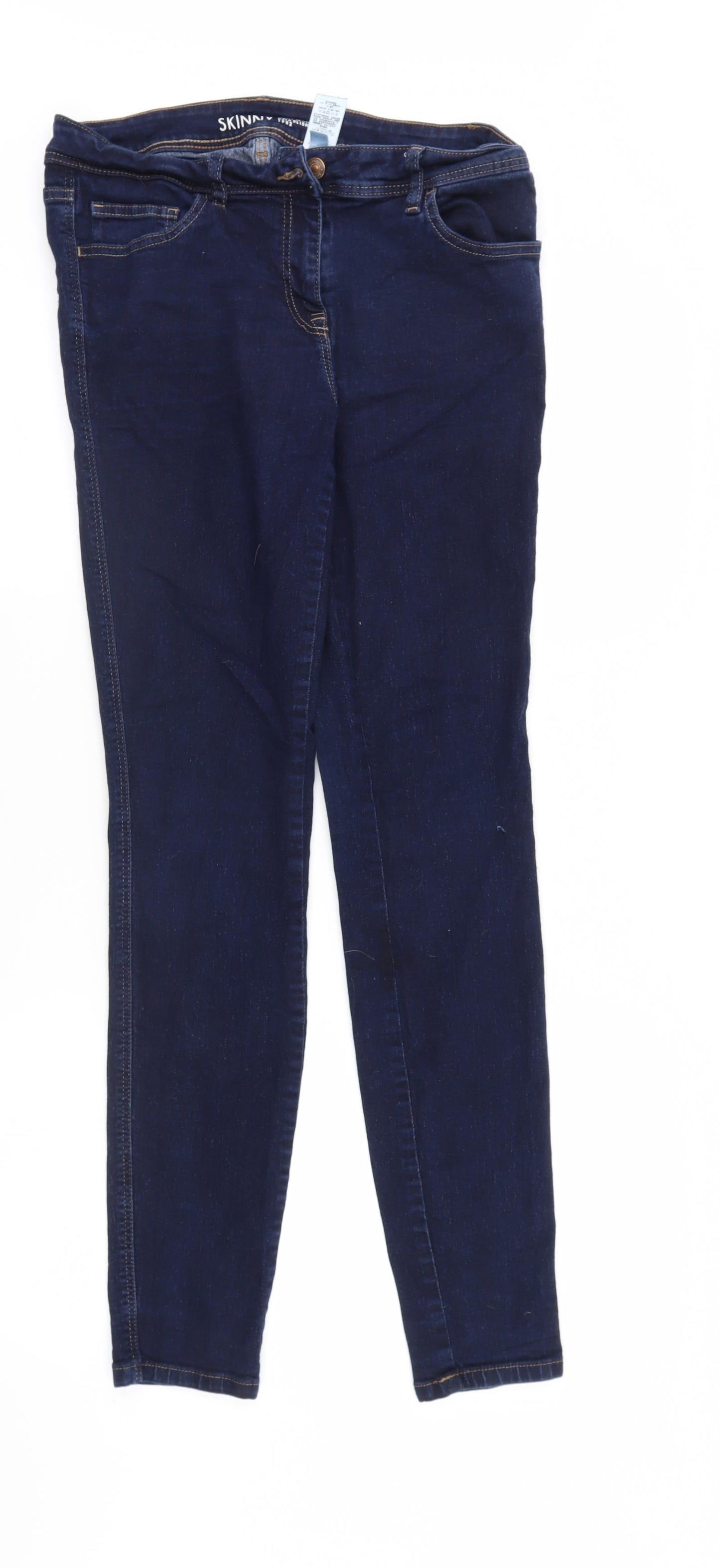 NEXT Womens Blue  Denim Skinny Jeans Size 12 L31 in