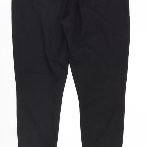 Denim & Co. Womens Black  Denim Straight Jeans Size 16 L27 in