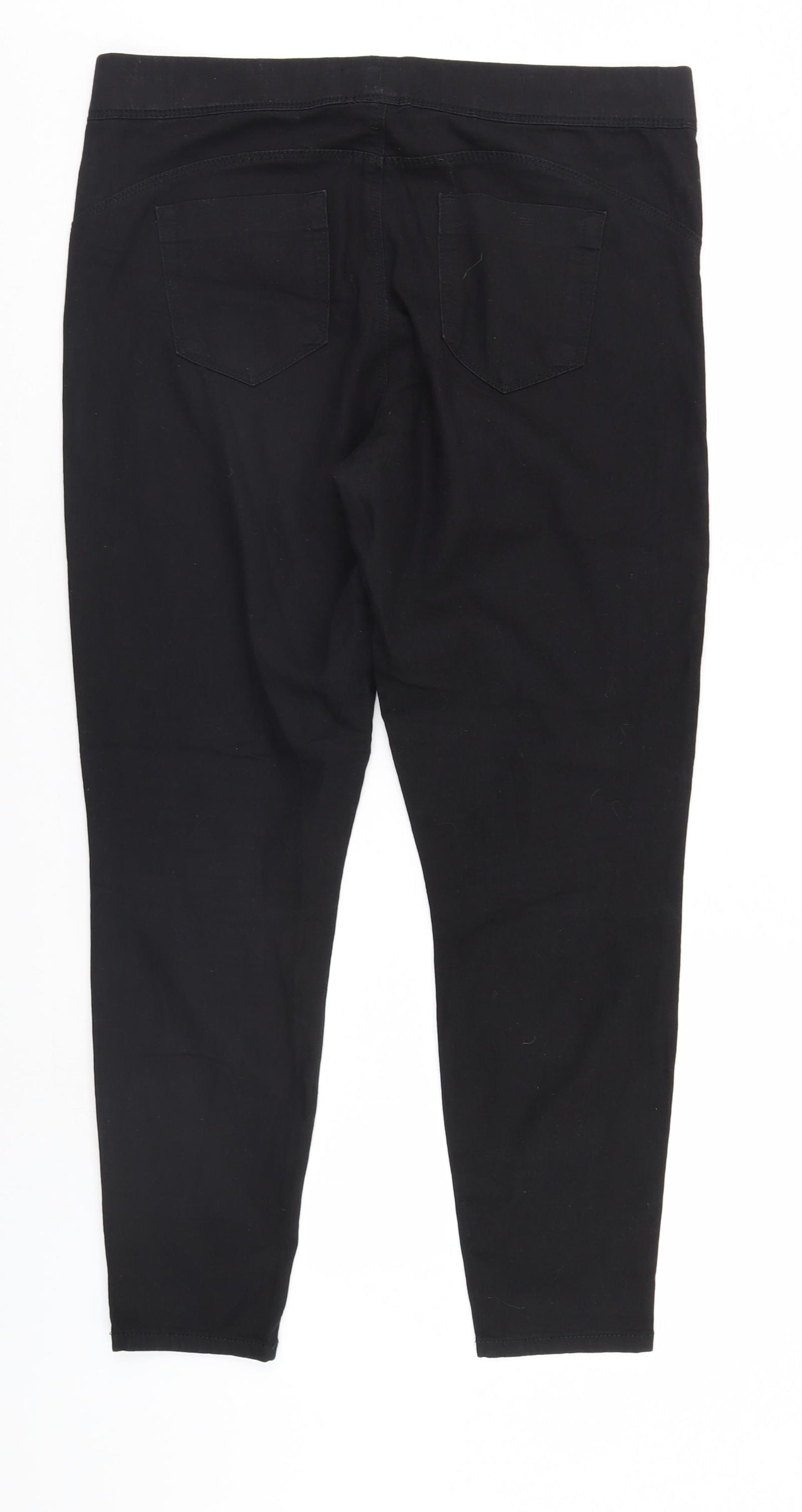 Denim & Co. Womens Black  Denim Straight Jeans Size 16 L27 in