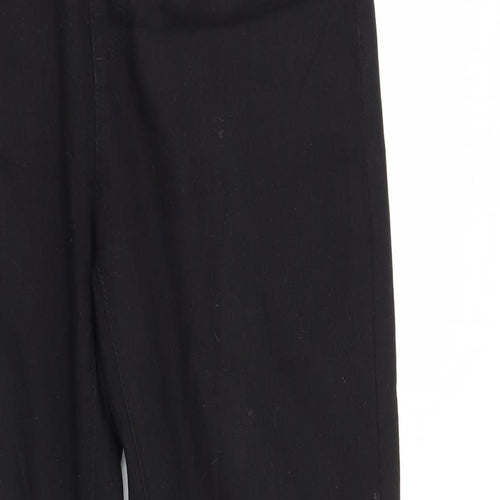 Denim & Co. Womens Black  Denim Straight Jeans Size 16 L27 in