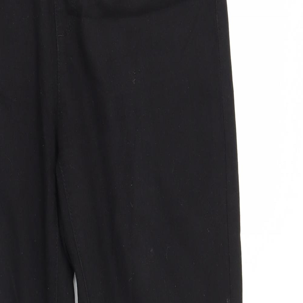 Denim & Co. Womens Black  Denim Straight Jeans Size 16 L27 in