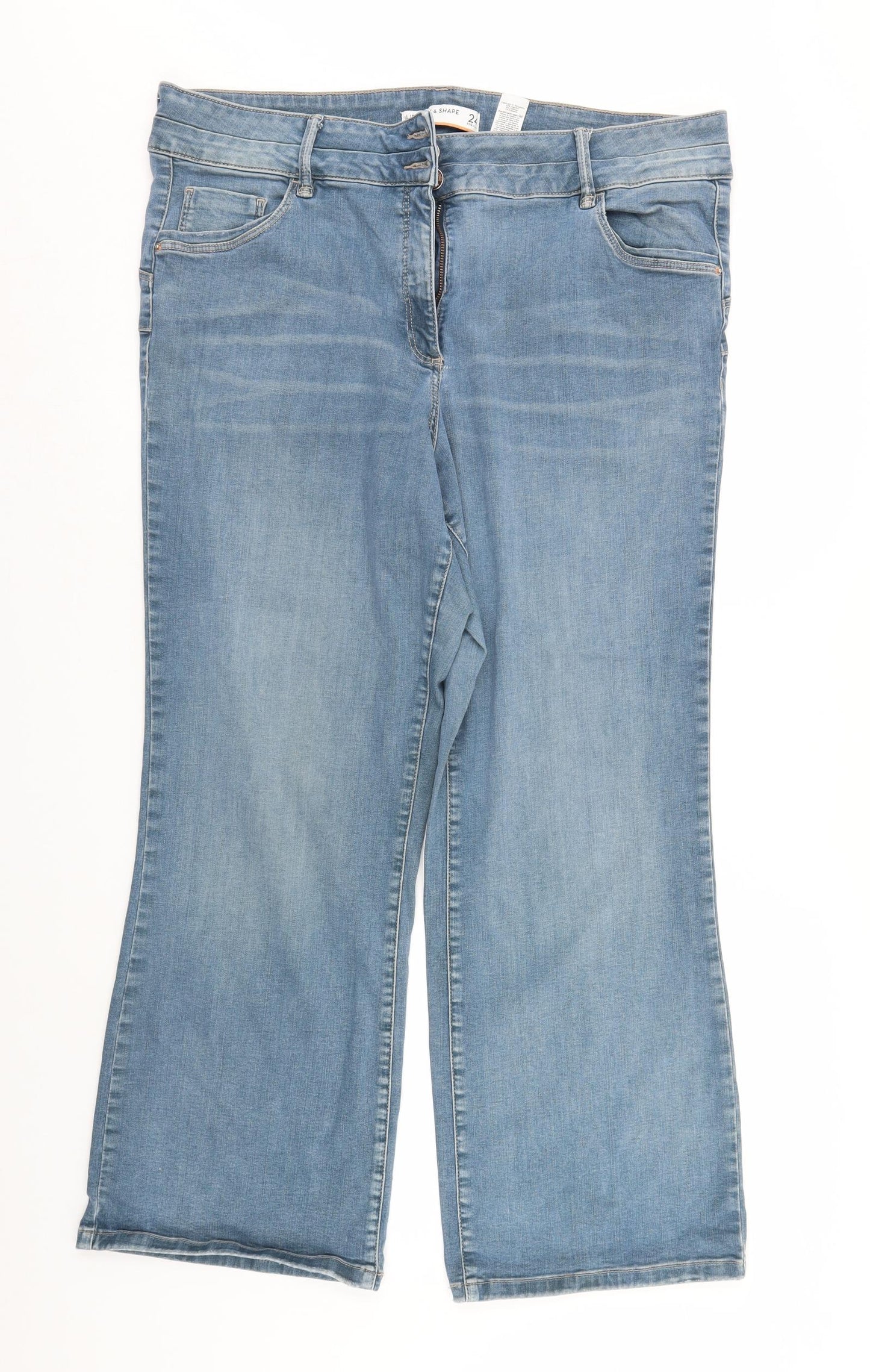 NEXT Womens Blue  Denim Straight Jeans Size 24 L28 in