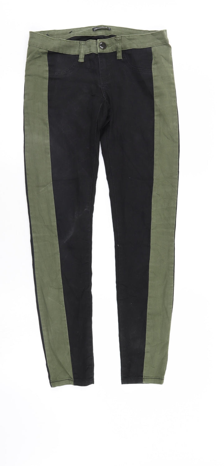 Terranova Womens Multicoloured Straight Jeans Size S L30 in