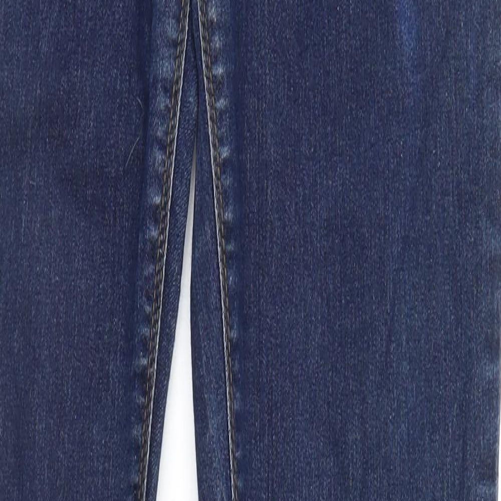 Denim & Co. Womens Blue  Denim Tapered Jeans Size 12 L32 in