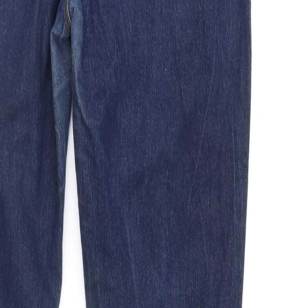 Denim & Co. Womens Blue  Denim Tapered Jeans Size 12 L32 in