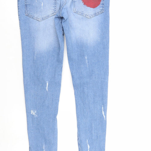The Couture Club Mens Blue  Denim Tapered Jeans Size 28 L29 in