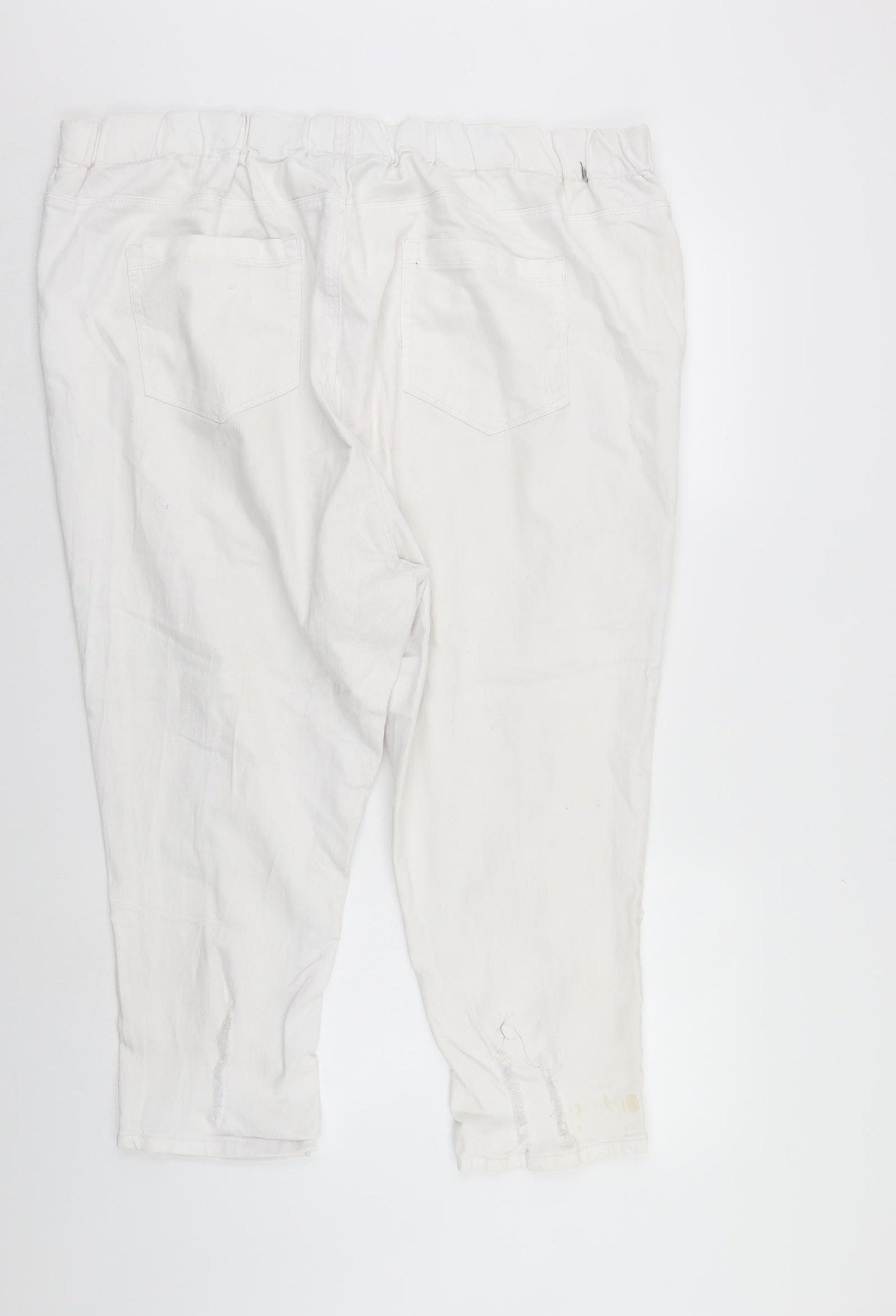 Love yours Womens White  Denim Cropped Jeans Size 28 L22 in