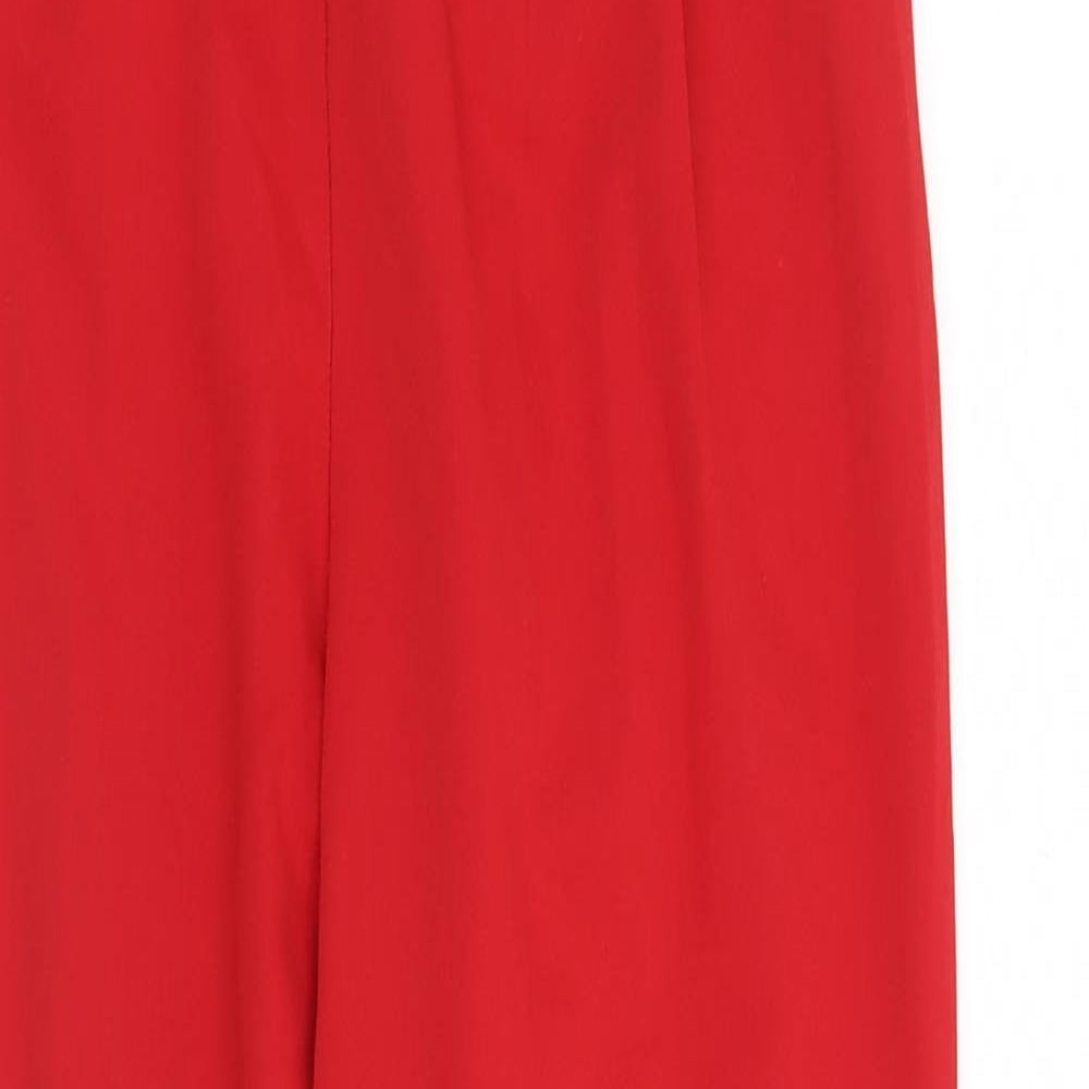 ASOS Womens Red   Trousers  Size 6 L26 in