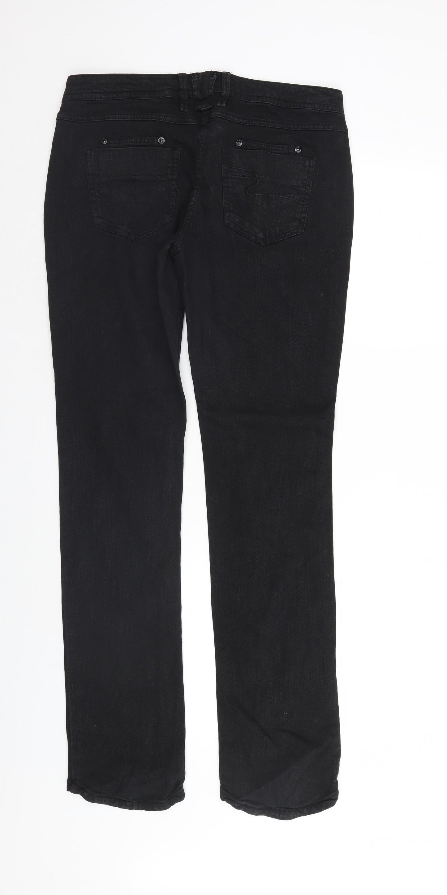 NEXT Womens Black  Denim Mom Jeans Size 12 L34 in