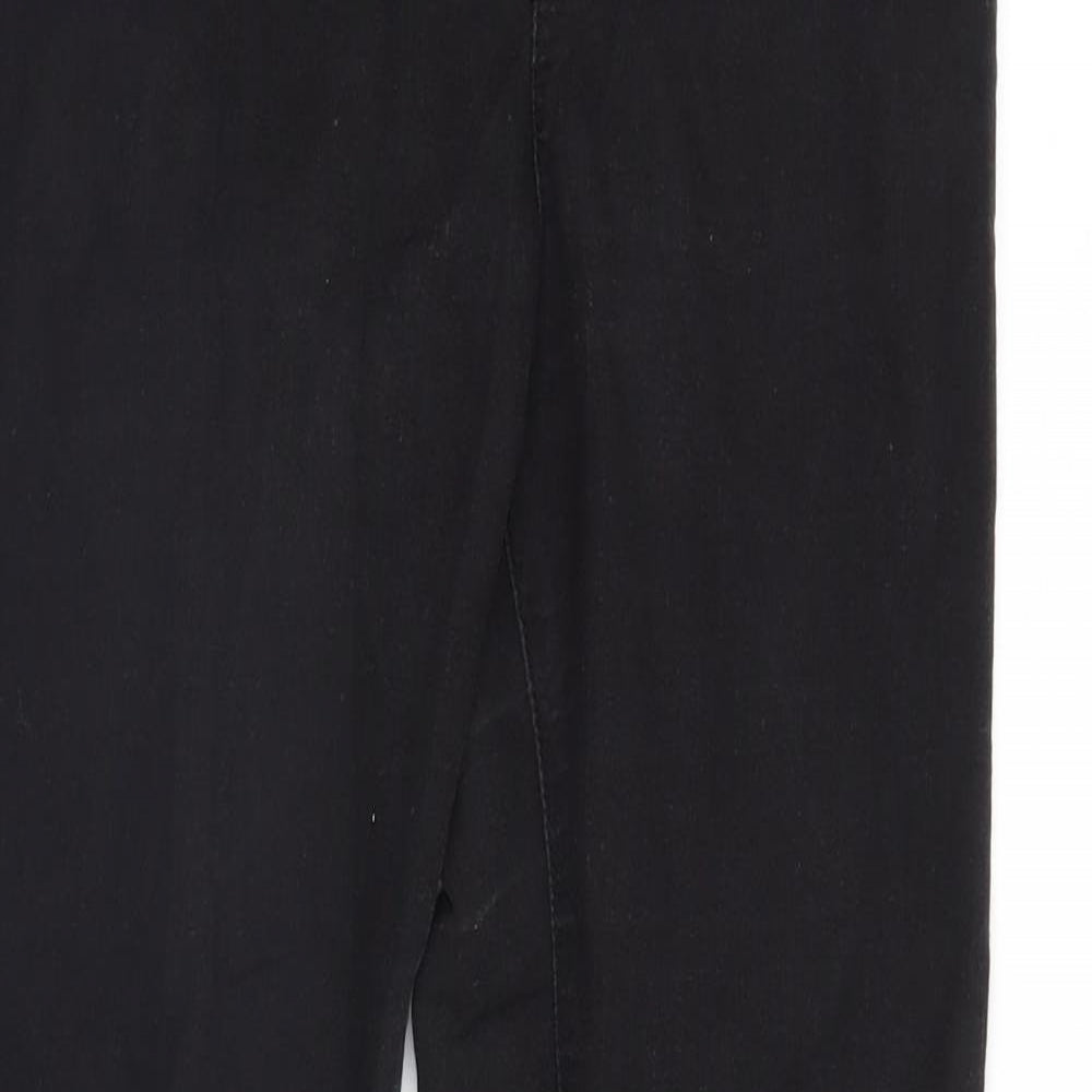 Denim & Co. Womens Black  Denim Jegging Jeans Size 12 L29 in