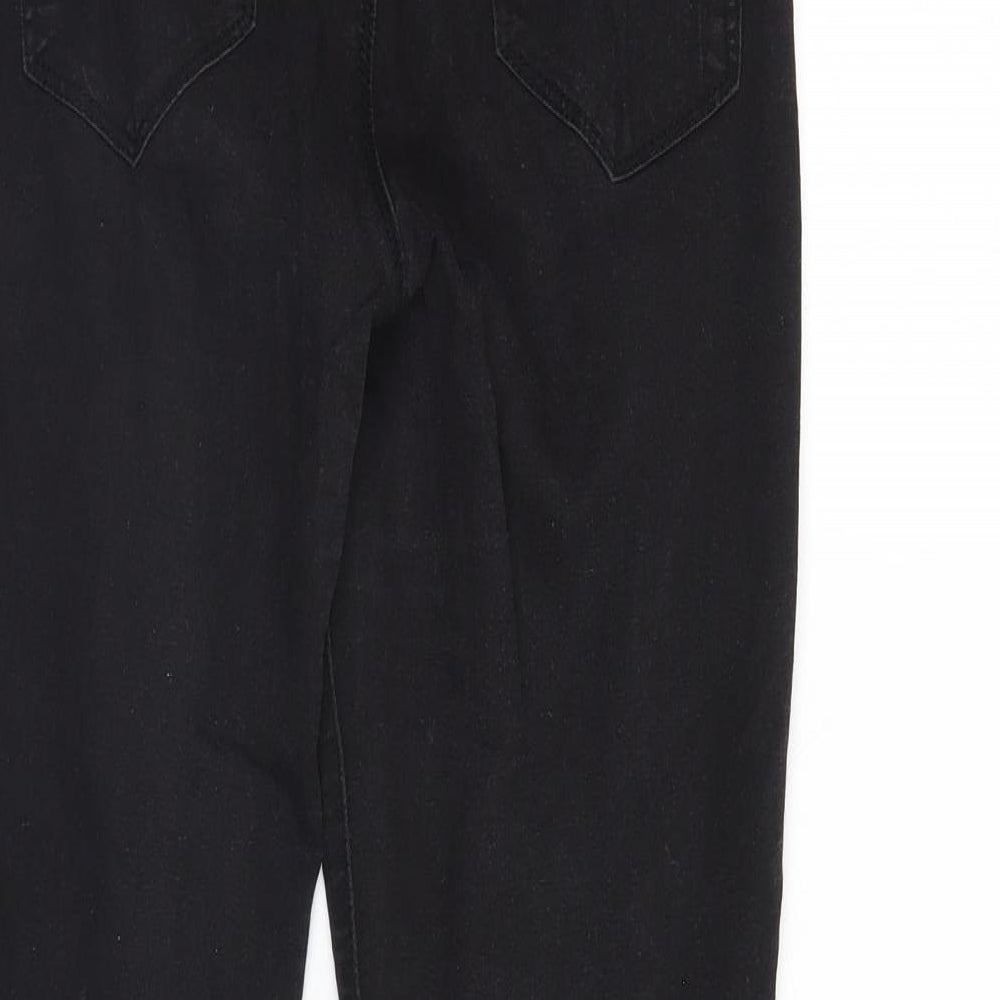 Denim & Co. Womens Black  Denim Jegging Jeans Size 12 L29 in