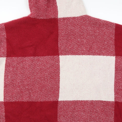 Centigrade Womens Red Check Knit Cardigan Jumper Size L