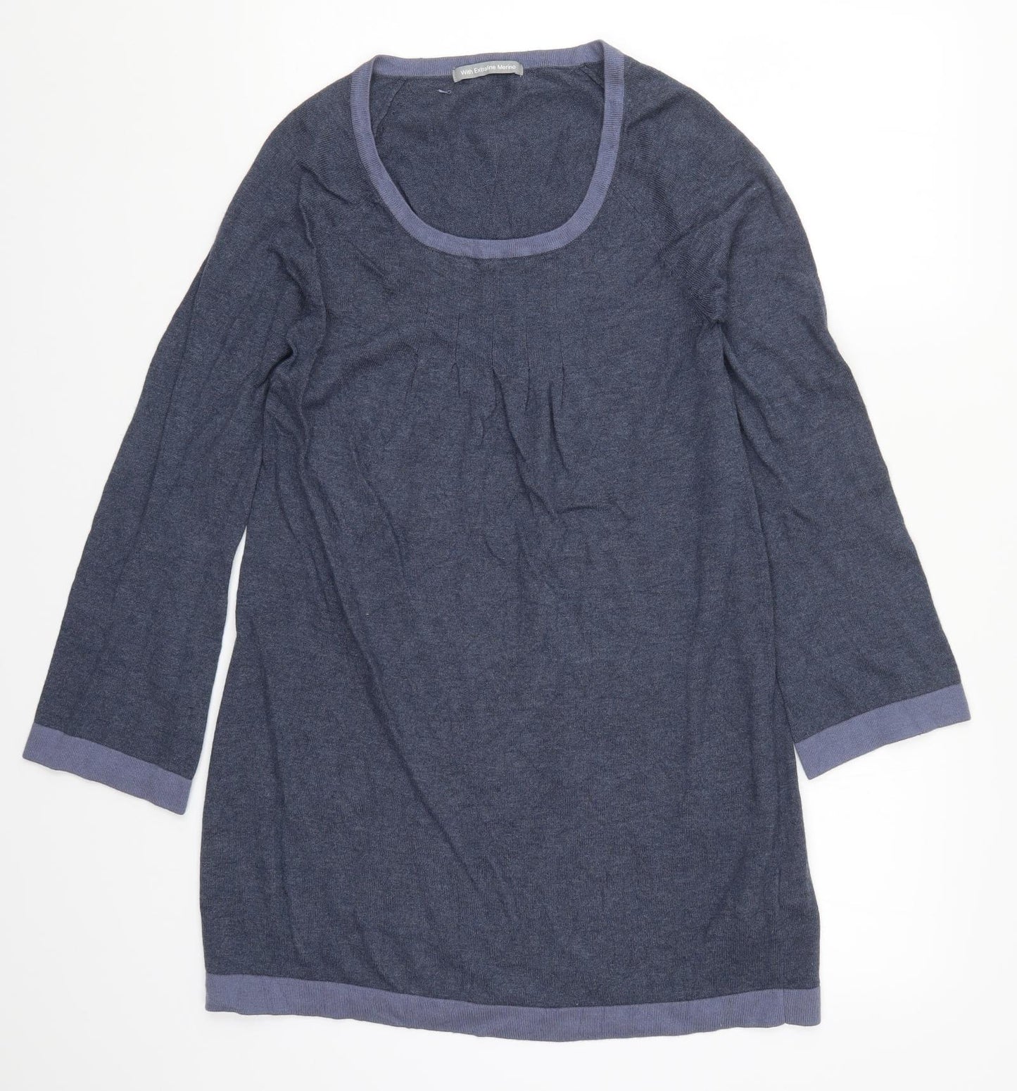 Marks and Spencer Womens Blue  Knit Jumper Dress  Size 10