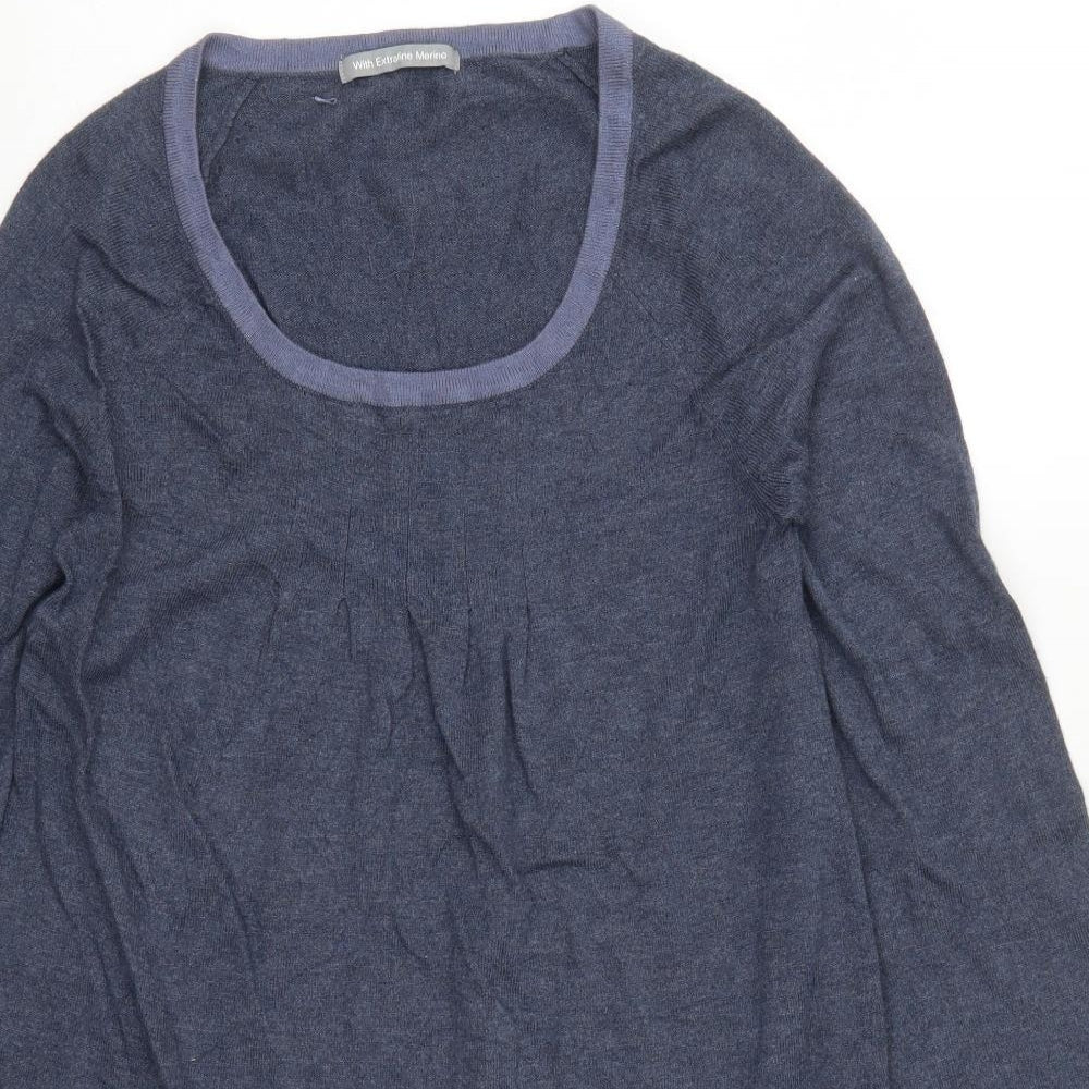 Marks and Spencer Womens Blue  Knit Jumper Dress  Size 10