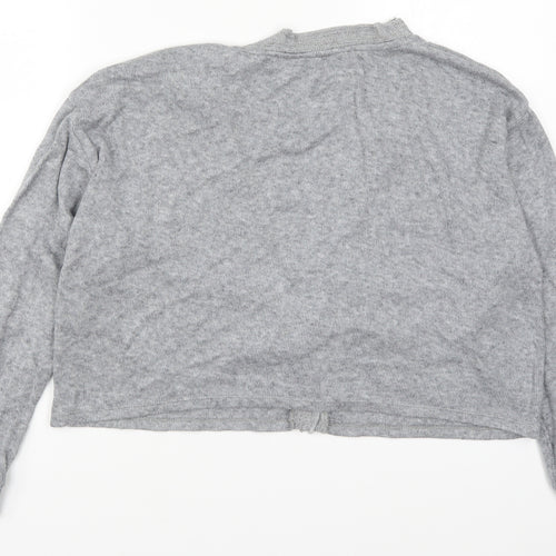 Zara Womens Grey  Knit Cape Jumper Size L