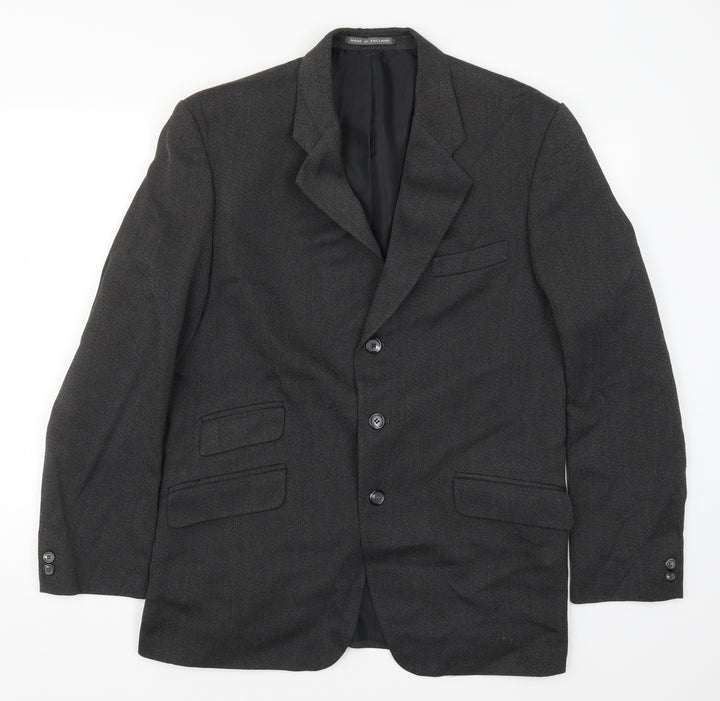 Lincroft Mens Grey Jacket Suit Jacket Size 40