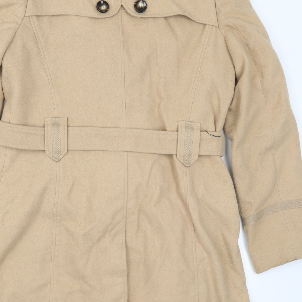 George Womens Beige   Trench Coat Coat Size 16