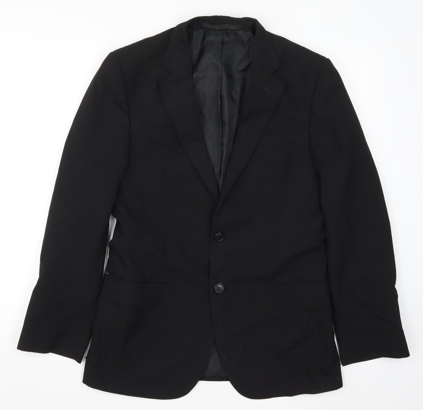 Marks and Spencer Mens Black   Jacket Suit Jacket Size 38