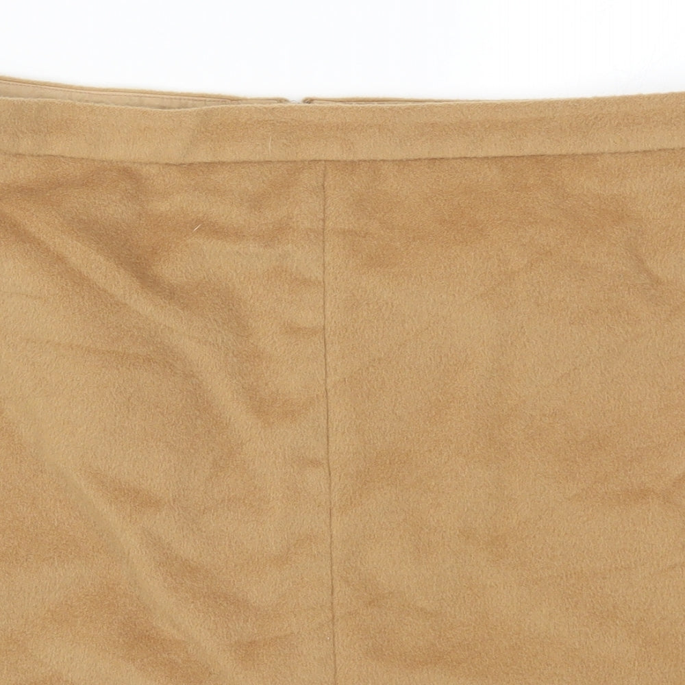 Marks and Spencer Womens Beige   A-Line Skirt Size 16