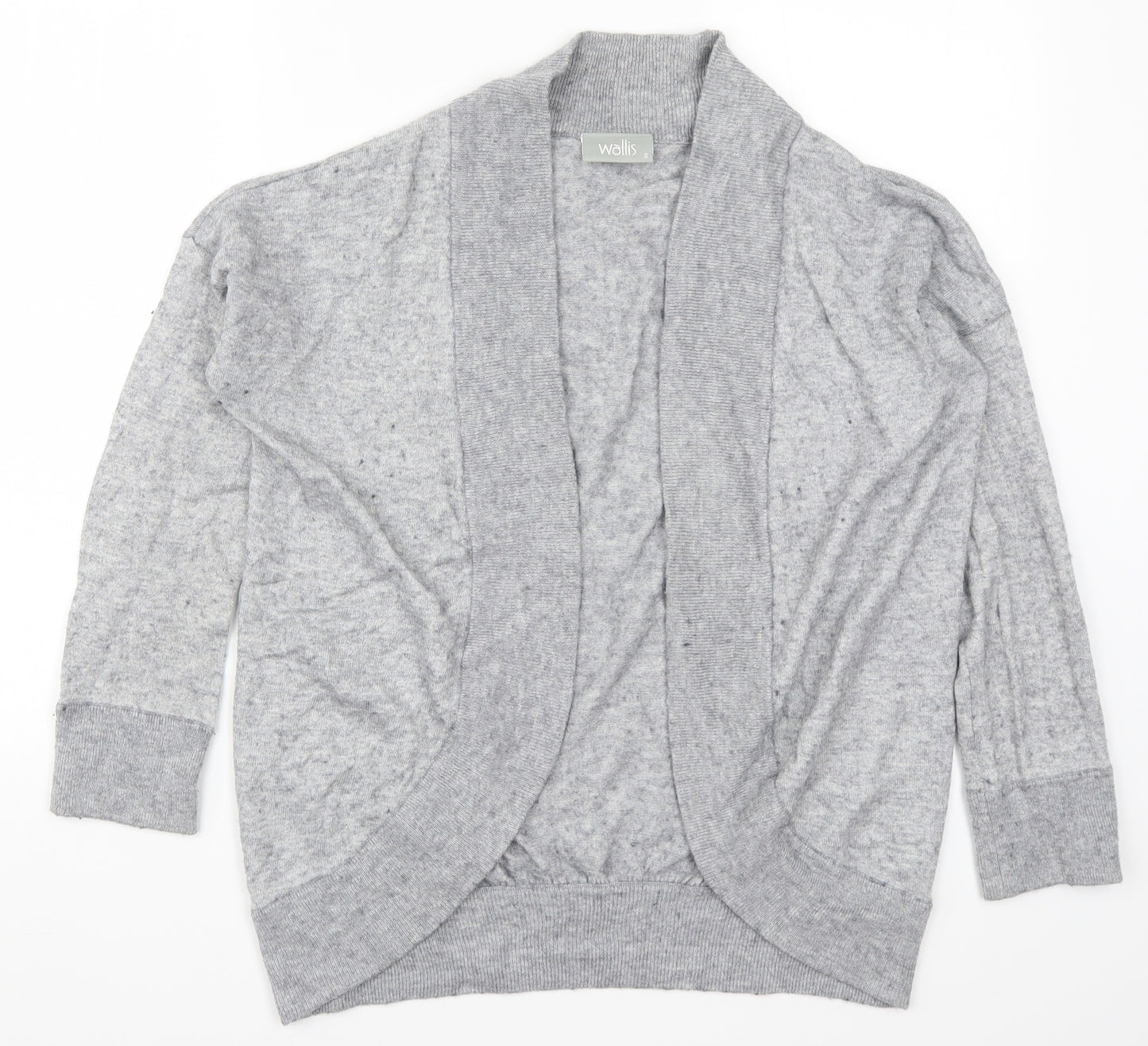 Wallis Womens Grey  Knit Cardigan Jumper Size S