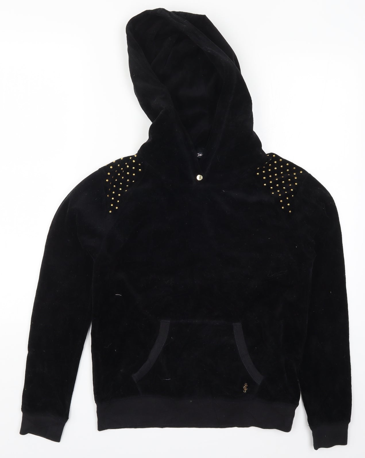 Juicy Couture Womens Black   Pullover Hoodie Size XS